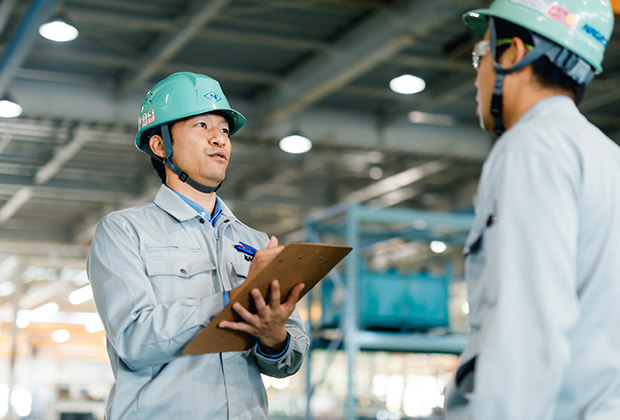 安全衛生管理や福利厚生など社員の働きやすい環境づくりを行っています。